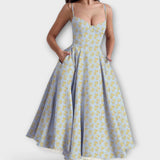 Mélie – Lehké letní šaty s detailem korzetu