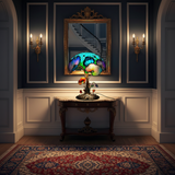 Boho Chic Houbová Květinová Lampa