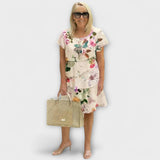 Lillian - Květinové Elegantní Šaty