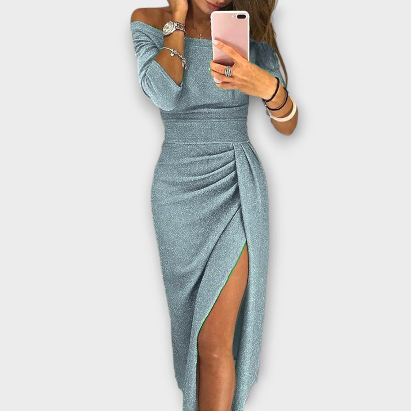 Lena - Elegantní šaty s odhalenými rameny