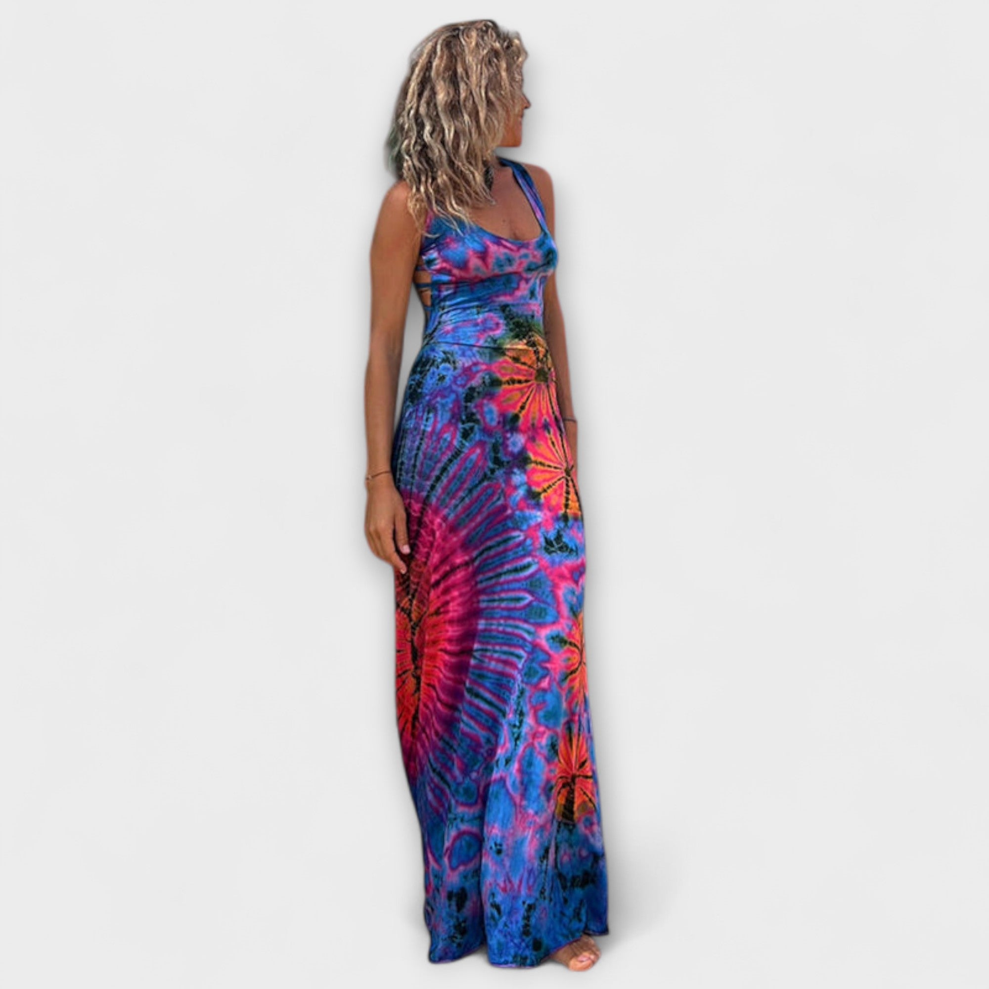 Ronja - La Bamba Tie-Dye Print Maxi Šaty