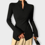 Michiko – Elegantní pulovr z bavlněného úpletu