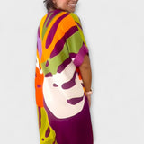 Roos - Ležérní šaty s barevným potiskem listů