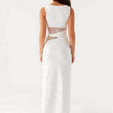 Leni | Maxi šaty s volným střihem, decentními výřezy a šněrováním