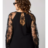 Barbara | Elegantní černé sexy krajkové šaty