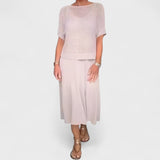 Claudia - Letní Šaty s Pleteným Topem