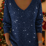 Ella™ | Slavnostní dámský svetr s výstřihem do V