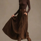 Lunori™ | Sada dvou kusů Aveline (rolák & maxi sukně)