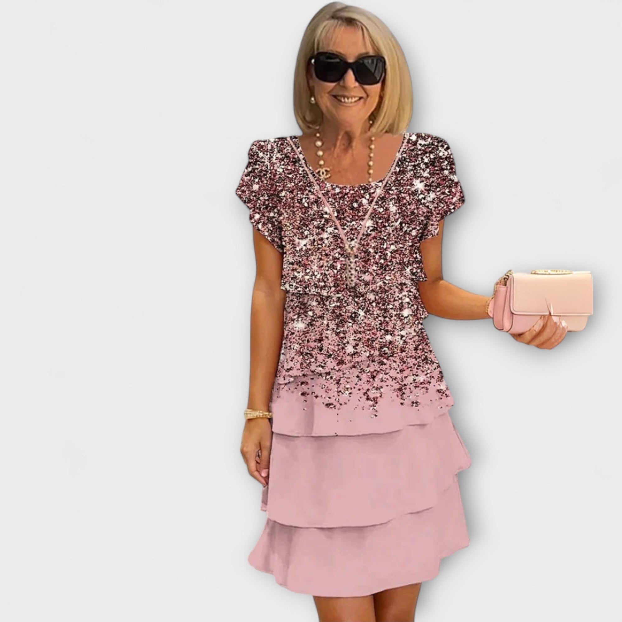 Lillian - Květinové Elegantní Šaty