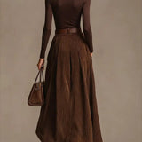 Lunori™ | Sada dvou kusů Aveline (rolák & maxi sukně)