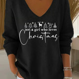 Natalia Christmas™ | Vánoční svetr s brokatovým stromečkem