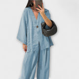 Jacqueline - Dvouvrstvý top a kalhoty