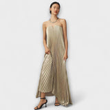 Michelle - Maxi šaty Sweetheart v oranžové květinové