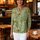 Nocchi™ | Vánoční svetr s knoflíky