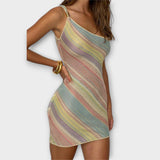 Kira - Trendy Mini Šaty na Jedno Rameno