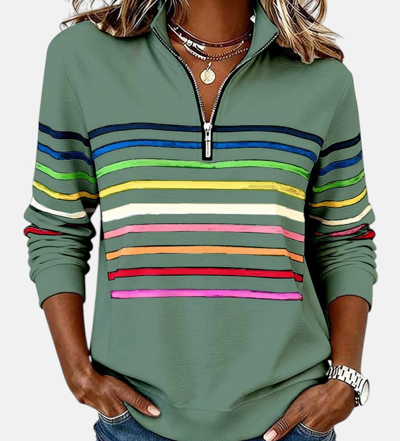 Vídeň | Mikina na zip s duhovými pruhy