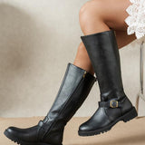 ELSIE | Elegantní dámské kozačky s nízkým podpatkem