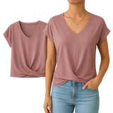 Eva | Ležérní tričko s výstřihem do V