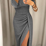 Lunori™ | Lesklé dlouhé šaty Elisa