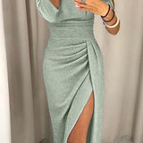 Lunori™ | Lesklé dlouhé šaty Elisa