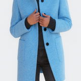 LIDIA | Bunda s vysokým límcem z vlněné směsi