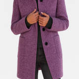 LIDIA | Bunda s vysokým límcem z vlněné směsi