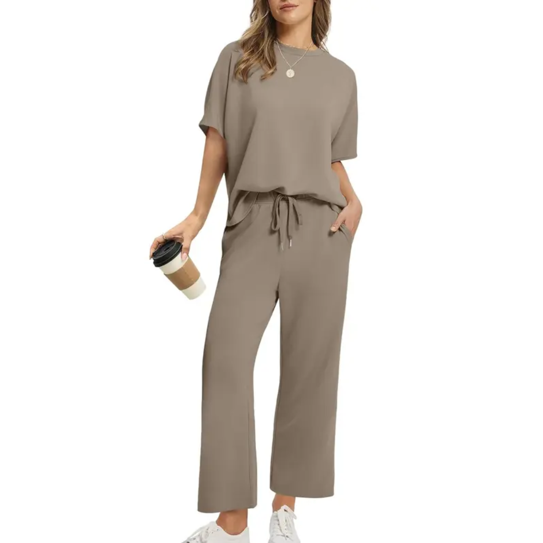 Emily™ - Oversized široké kalhoty dvoudílná souprava