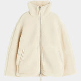 Petra – dámský oversized teddy kabát se zipem