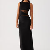 Leni | Maxi šaty s volným střihem, decentními výřezy a šněrováním