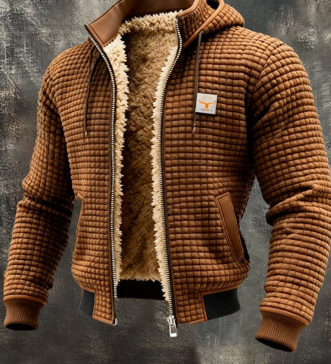 Elegantní prošívaná bunda s elegantním límcem