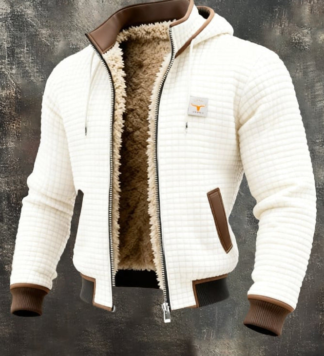 Elegantní prošívaná bunda s elegantním límcem