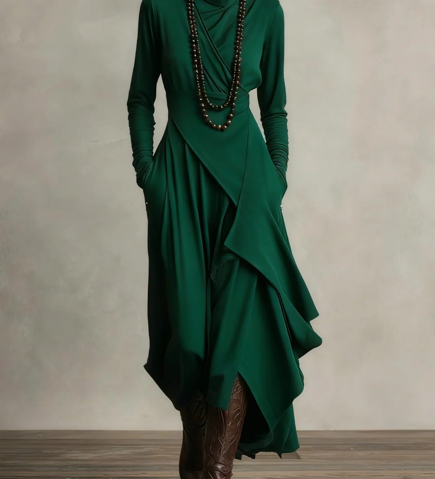 Lunori™ | Maxi šaty z pleteniny Natalia