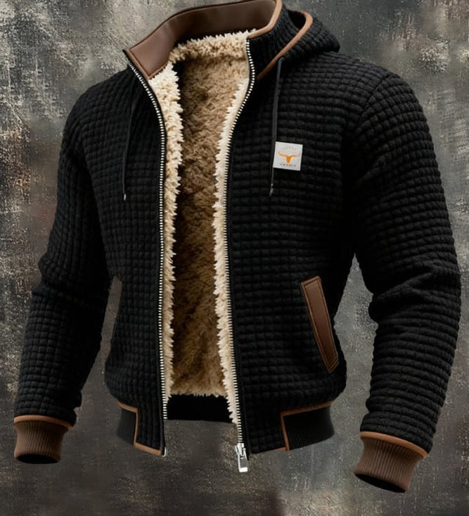 Elegantní prošívaná bunda s elegantním límcem