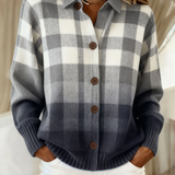 Mara – Kostkovaná pletená blůza