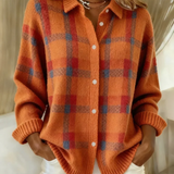 Tara – Pletená halenka s kostkovaným vzorem