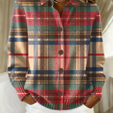 Nora – Kostkovaná pletená blůza