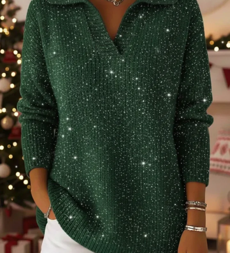 Livia – Vánoční svetr s třpytivým slavnostním detailem