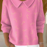 Elena – Vánoční svetr s potiskem cukrové hole