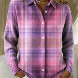 Luna – Pletená blůza s kostkovým vzorem