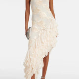 Karen - Maxi šaty s květinovými aplikacemi