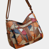 Petra - Mozaiková kožená kabelka