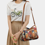 Petra - Mozaiková kožená kabelka