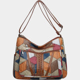 Petra - Mozaiková kožená kabelka