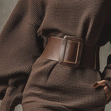 Lunori™ Cléa | Krátké Pletené Šaty s Páskem