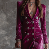 Lunori™ Victoria | Blazer šaty z sametu