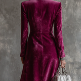 Lunori™ Victoria | Blazer šaty z sametu