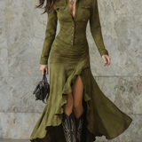 Lunori™ | Dlouhé šaty s volány Valeria