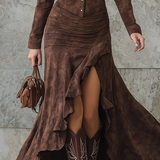 Lunori™ | Dlouhé šaty s volány Valeria