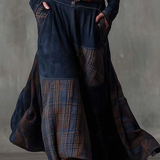 Azucena | Maxi šaty ze semiše s páskem