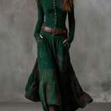 Lunori™ | Maxi šaty z semiše Michelle